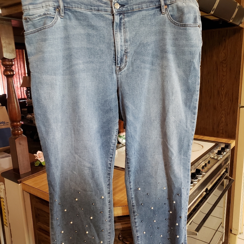 Nicole Miller pearl jeans size 22